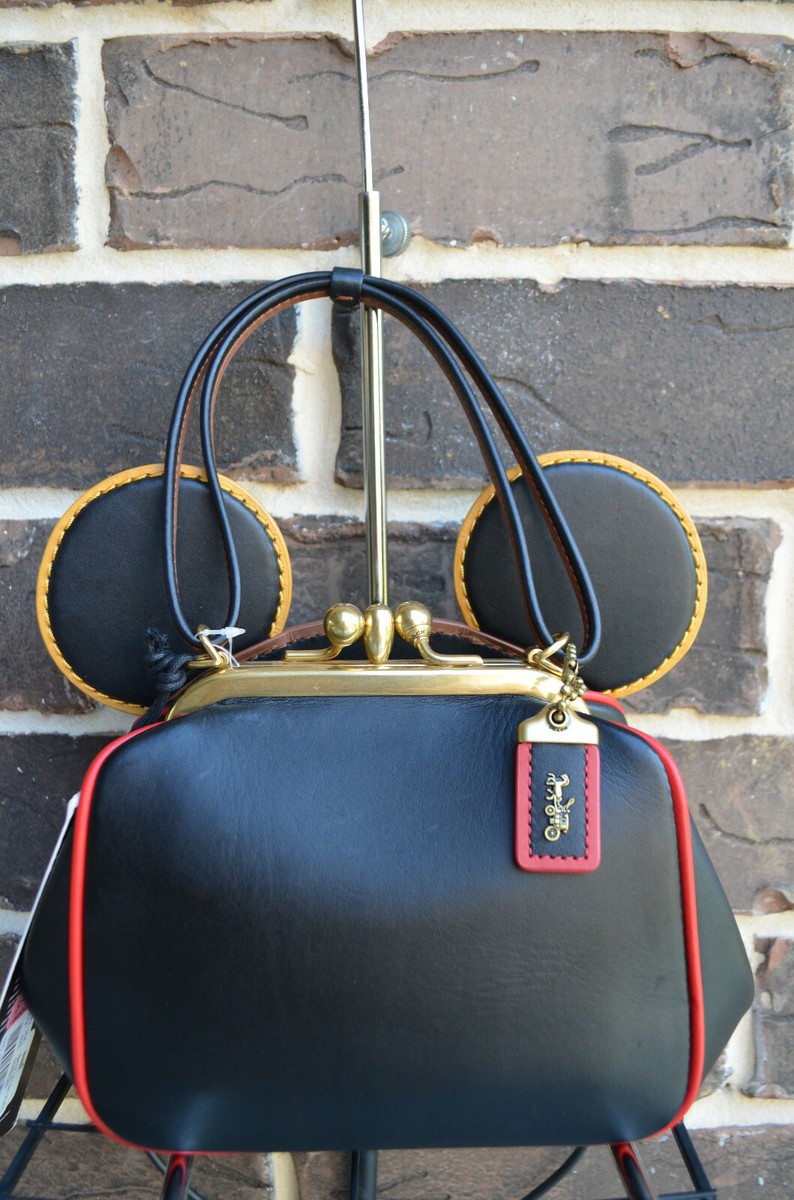 Coach Disney Mickey Mouse X Keith Haring Kisslock Bag for
