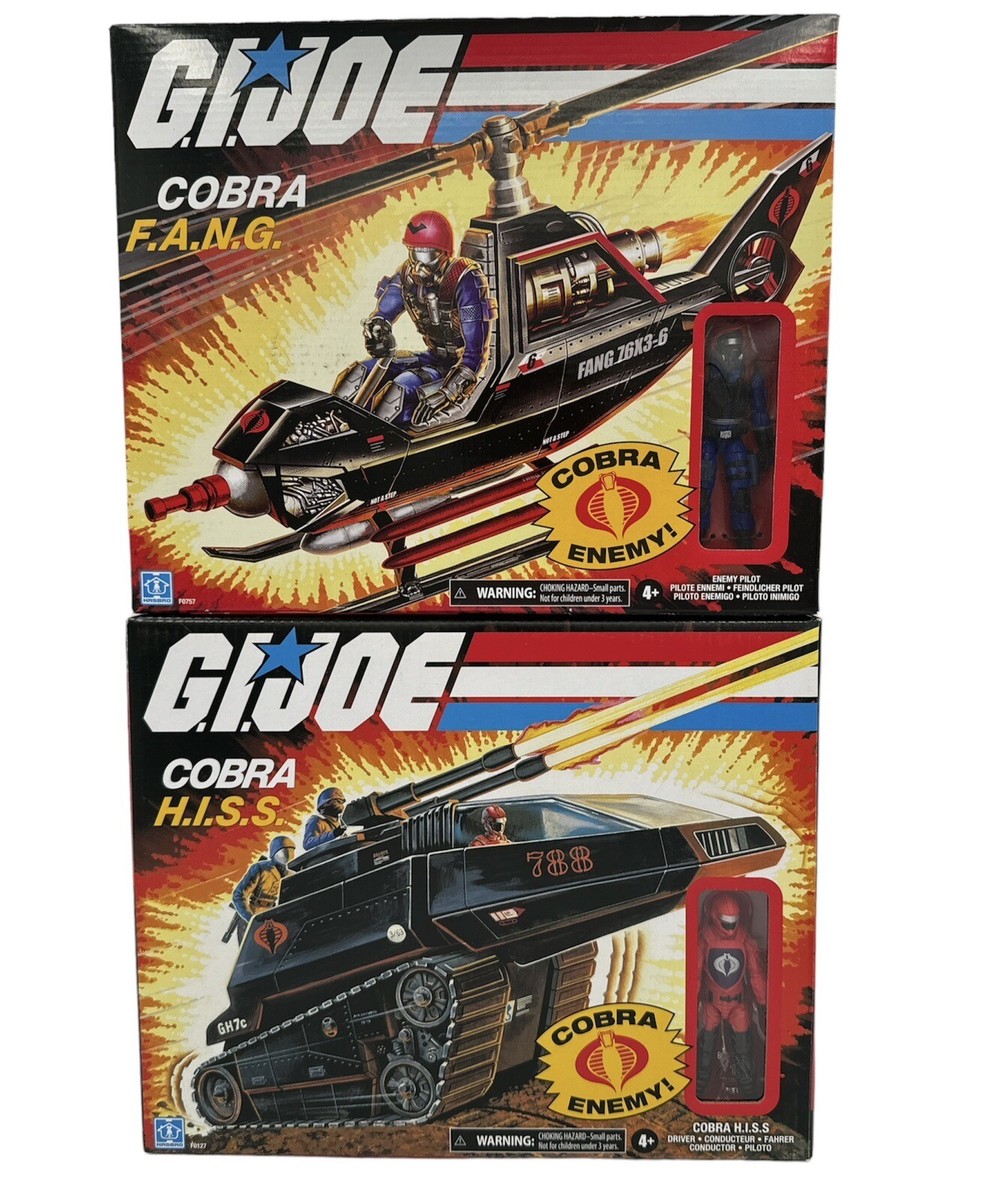 G.I. Joe Retro Black Cobra HISS Tank & Cobra FANG Vehicle