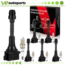 6 For 2003-2008 Infiniti FX35 3.5L V6 Ignition Coil & Spark Plug