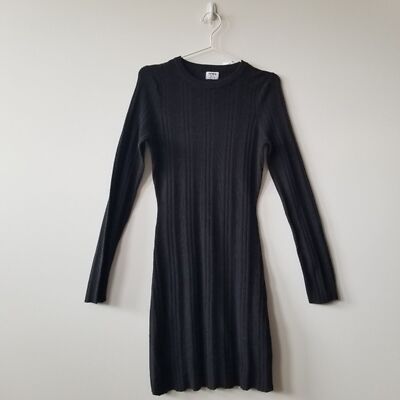 Cotton On Black Knit Mini Dress size Medium | eBay Cotton On Black Knit Mini Dress size Medium | eBay