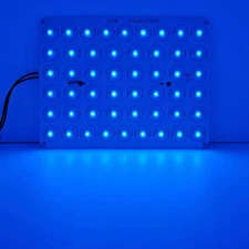 50W Cyan Royal Blue 450nm~470nm~500nm LED +PCB F Lamp Light Bulb Plant Aquarium