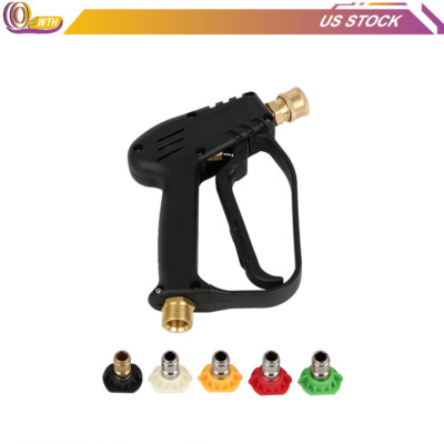 #ad Short Pressure Washer Gun with M22 14mm Inlet Stubby High Pressure Handle Gun $24.29