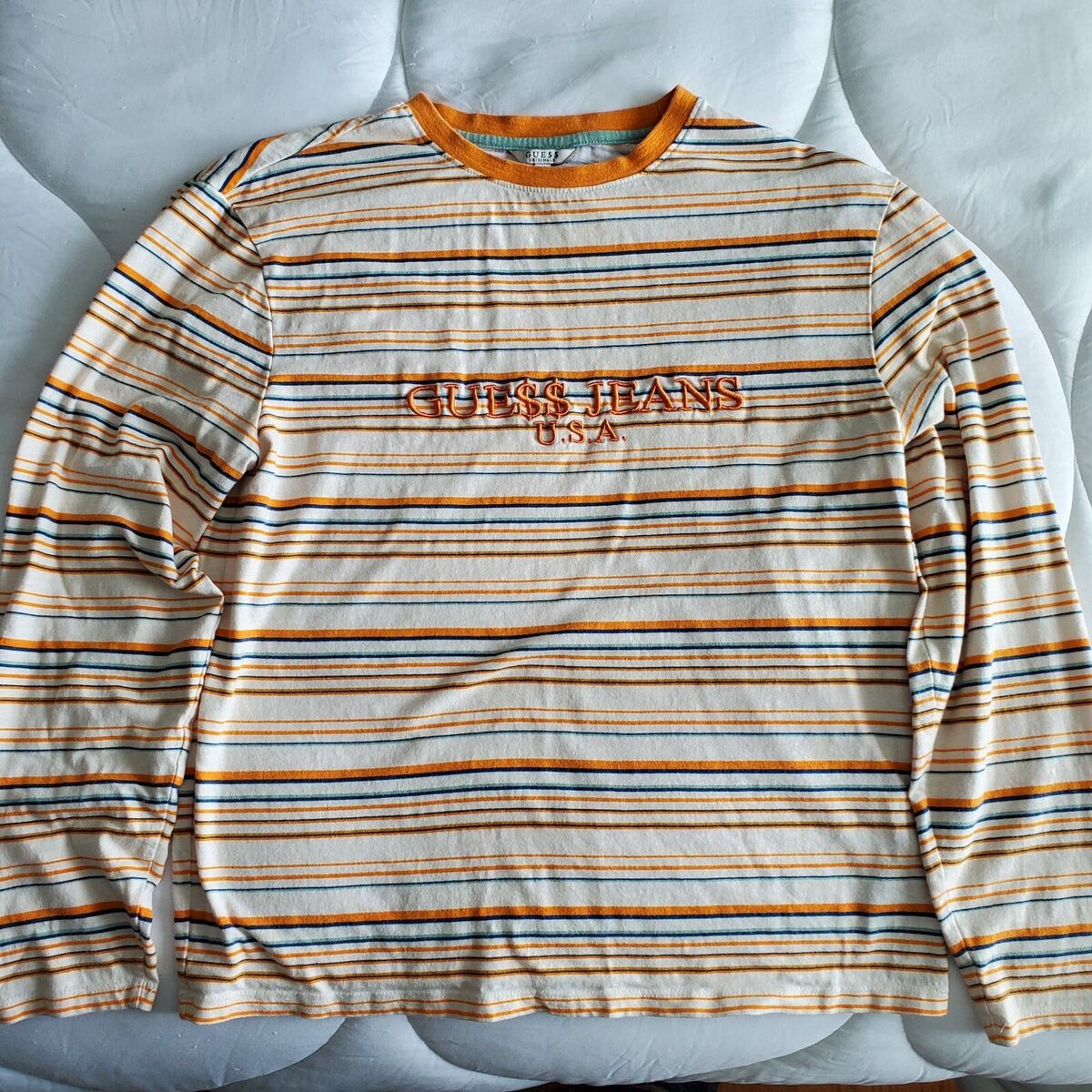 Guess Jeans x ASAP Rocky Striped Long Sleeve T Men's Medium Guess Jeans x ASAP Rocky Striped Long Sleeve T Men's Medium