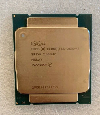 Intel Xeon E5-2690 V3 2.6Ghz 12-Core 30M 9.6GT/s SR1XN LGA2011-3 CPU Processor