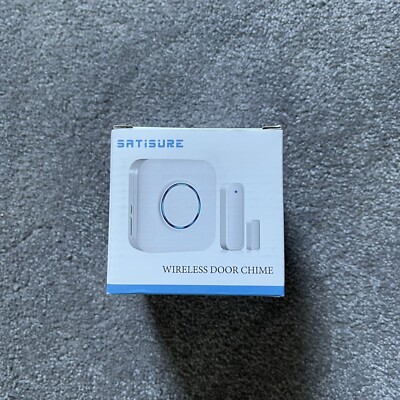 Satisure Door Chime Wireless Door Open Contact Sensor w LED Indicators