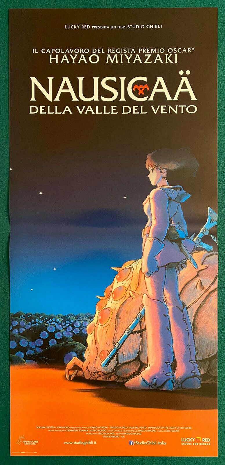 Locandina originale film Nausicaa della Valle del vento (1984) - Regia di Hayao Miyazaki