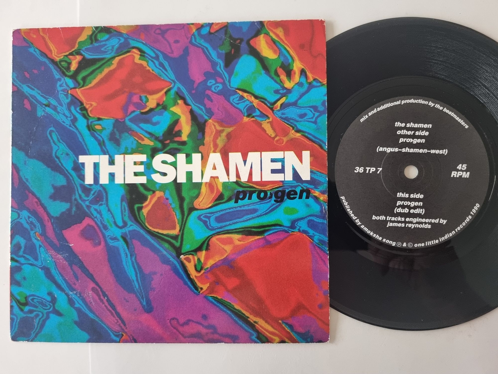 The Shamen - Pro-gen/ Progen/ Move any mountain 7'' Vinyl UK
