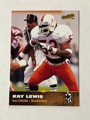 Ray Lewis 1997 The Score Board All Sports Plus #139 RC Rookie Miami Hurricanes