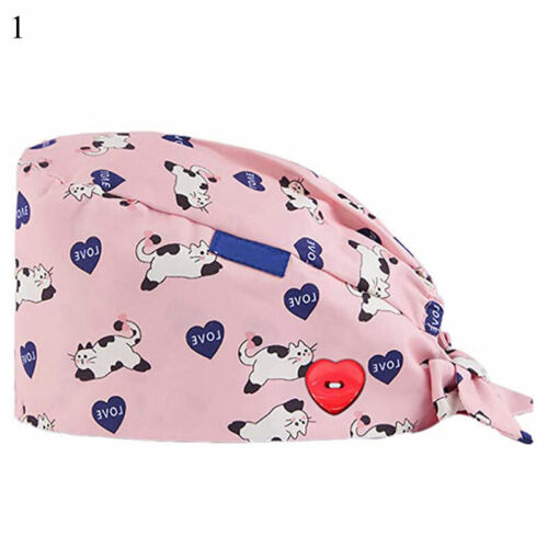 Unisex Nurse Doctor Hat Surgical Scrub Cap Medical Dentist Teeth Dental Cap UK - Picture 80 of 111