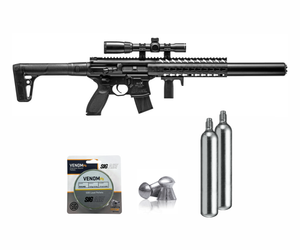Sig Sauer Mcx 177 Cal Air Rifle W Scope Co2 90 Grams 500 Lead Pellets Bundle Ebay