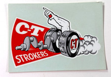 Vtg Automotive Sticker Lot C-t Strokers Hot Rod Drag Race Decal Vtg Automotive Sticker Lot C-t Strokers Hot Rod Drag Race Decal