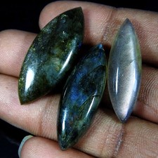 Natural Blue Labradorite Marquise Cabochon Lot Loose Gemstone 58.05 Ct