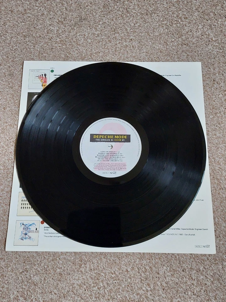 DEPECHE MODE "Singles 81-85" Vinyl Lp Good Condition. - Image 4 of 4