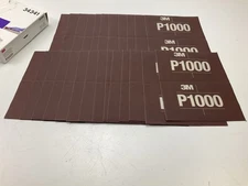 25 3M 34341 Hookit 270J Flexible Abrasive Sandpaper Sheets 1000 Grit, 5.5"x6.75"