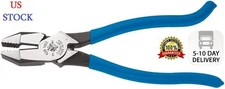 Klein Tools D2000-9ST Pliers, Side Cutters are Heavy-Duty 9-Inch Ironworker Plie