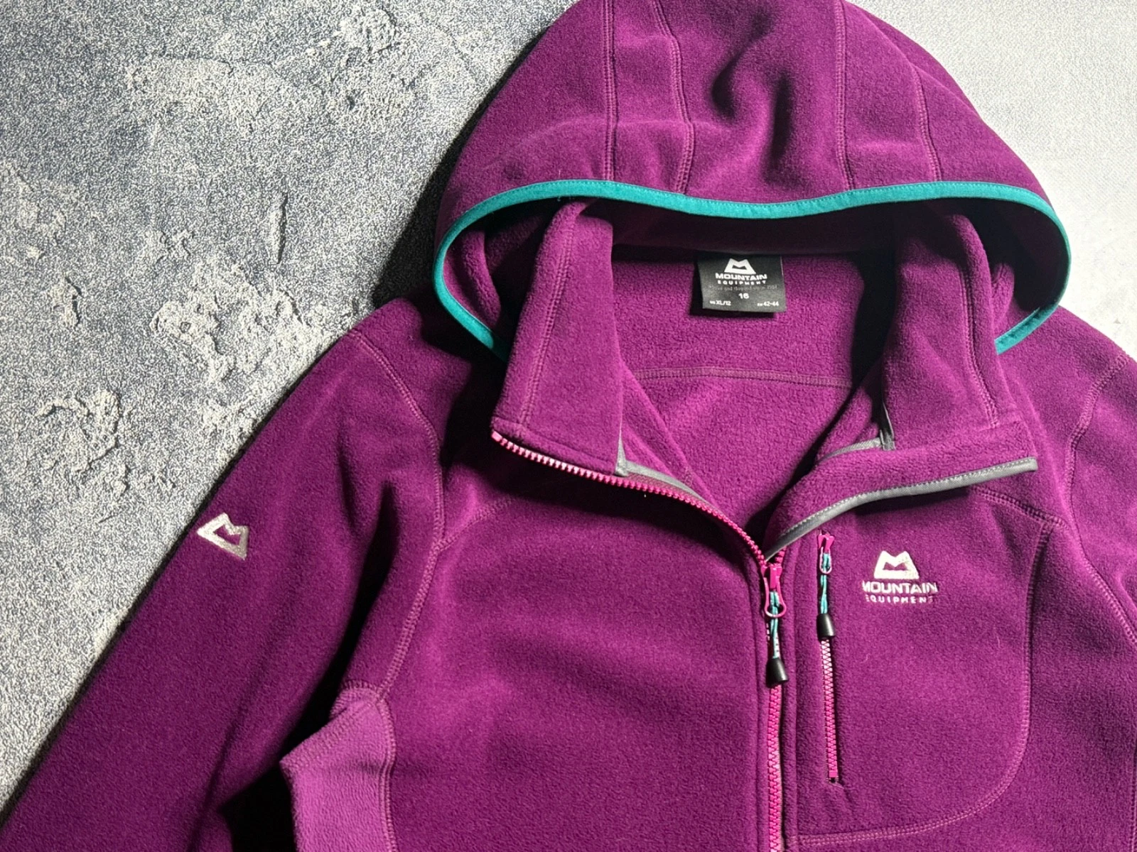 Mountain Equipment Women's Archangel Fleece Jacket Purple Teal Size XL