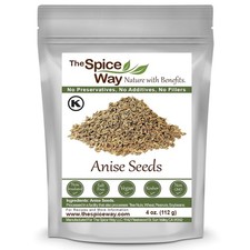 The Spice Way Premium Anise Seeds - Whole seeds 4 oz 4 Ounce Pack of 1 