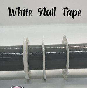 White Nail Tape, 3 Rolls (3 sizes), Brand New