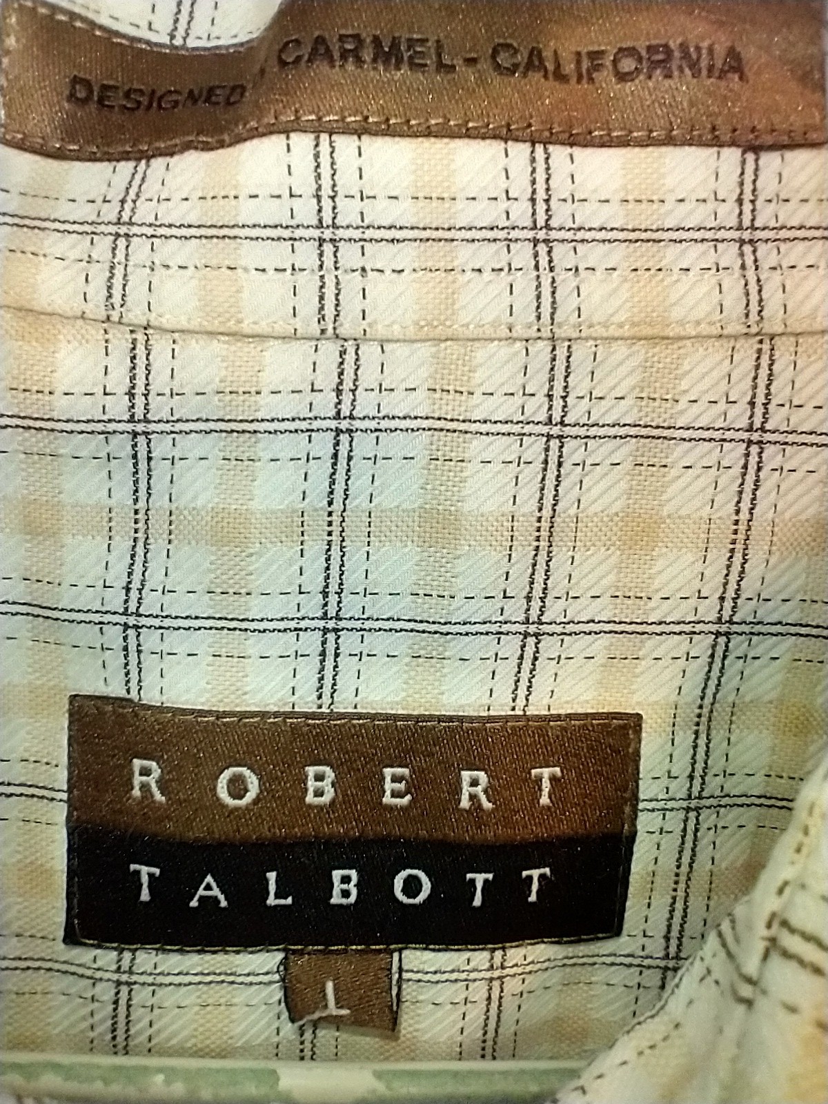 Robert Talbott Plaid Short Sleeve Button Down Shi… - image 5