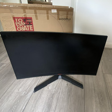 KOORUI 27E6QC 27in Curved Gaming Monitor QHD 144Hz 1ms HDMI/DP Black