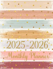 2025-2026 Monthly Planner: Two year Agenda Calendar with Holidays and Inspira...
