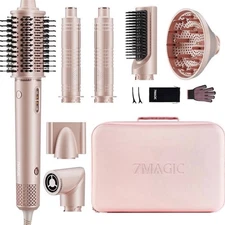7MAGIC 7 in 1 Hair Styler and Hair Dryer Brush, 110,000 RPM High Speed Dryer