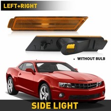 For 2010-2015 Chevy Camaro Front Amber Lens Side Marker Lights Lamp Housing 2x C