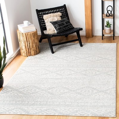 Safavieh Tulum Collection Area Rug - 53 X 76 Light Grey Ivory Moroccan Boho