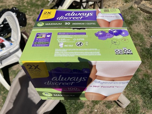 Always Discreet Inkontinenzunterwäsche für Frauen maximale Saugfähigkeit, XL, 30 Ct - Bild 2 von 5