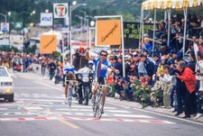 Moreno Argentin of Italy wins the Men's Pro Road Race at the 1986 - Old Photo