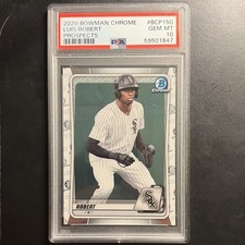 Bowman 2020 Chrome Prospects Luis Robert BCP-150 White Sox Rookie PSA 10