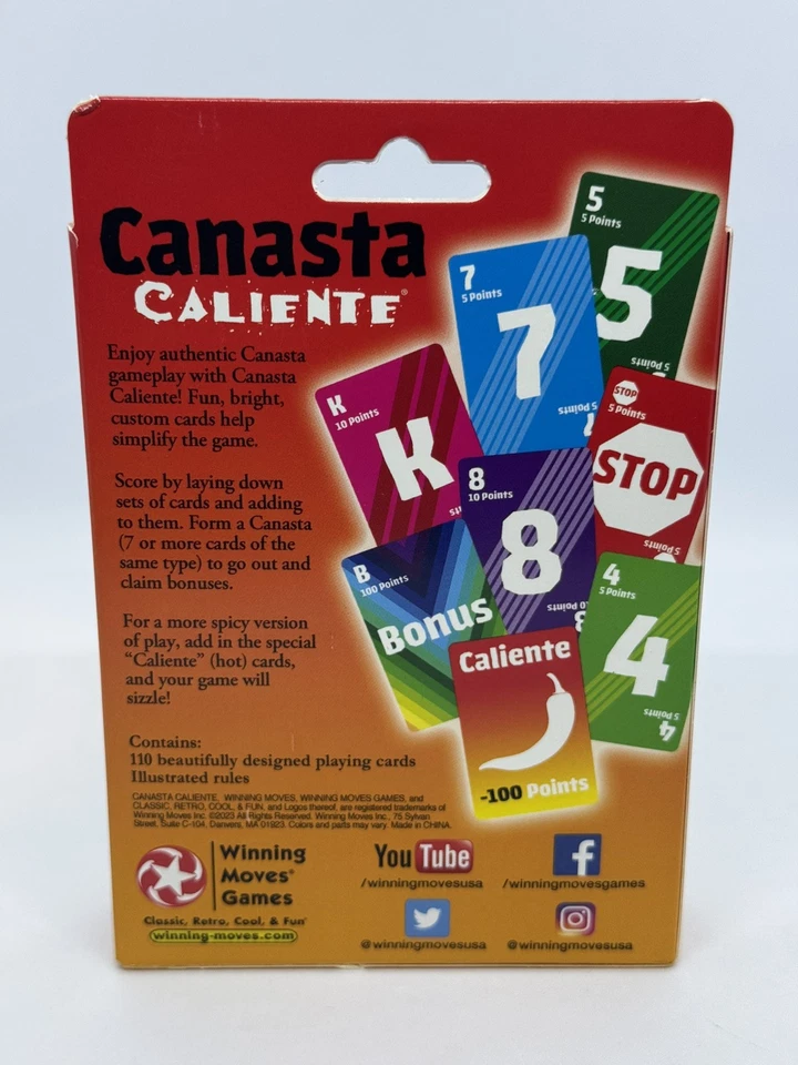 Canasta Caliente Juego de Cartas Juego Familiar 2-6 Jugadores Nuevo Precintado Clásico Retro Divertido Foto 2 de 4