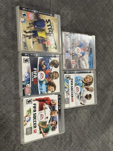 PlayStation 3 FIFA Soccer Bundle 2008 2009 2012 2013 and Street Games Lot of 5