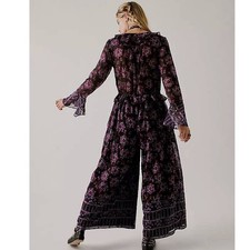 Chiffon Regular Size Floral Jumpsuits Rompers for Women for sale