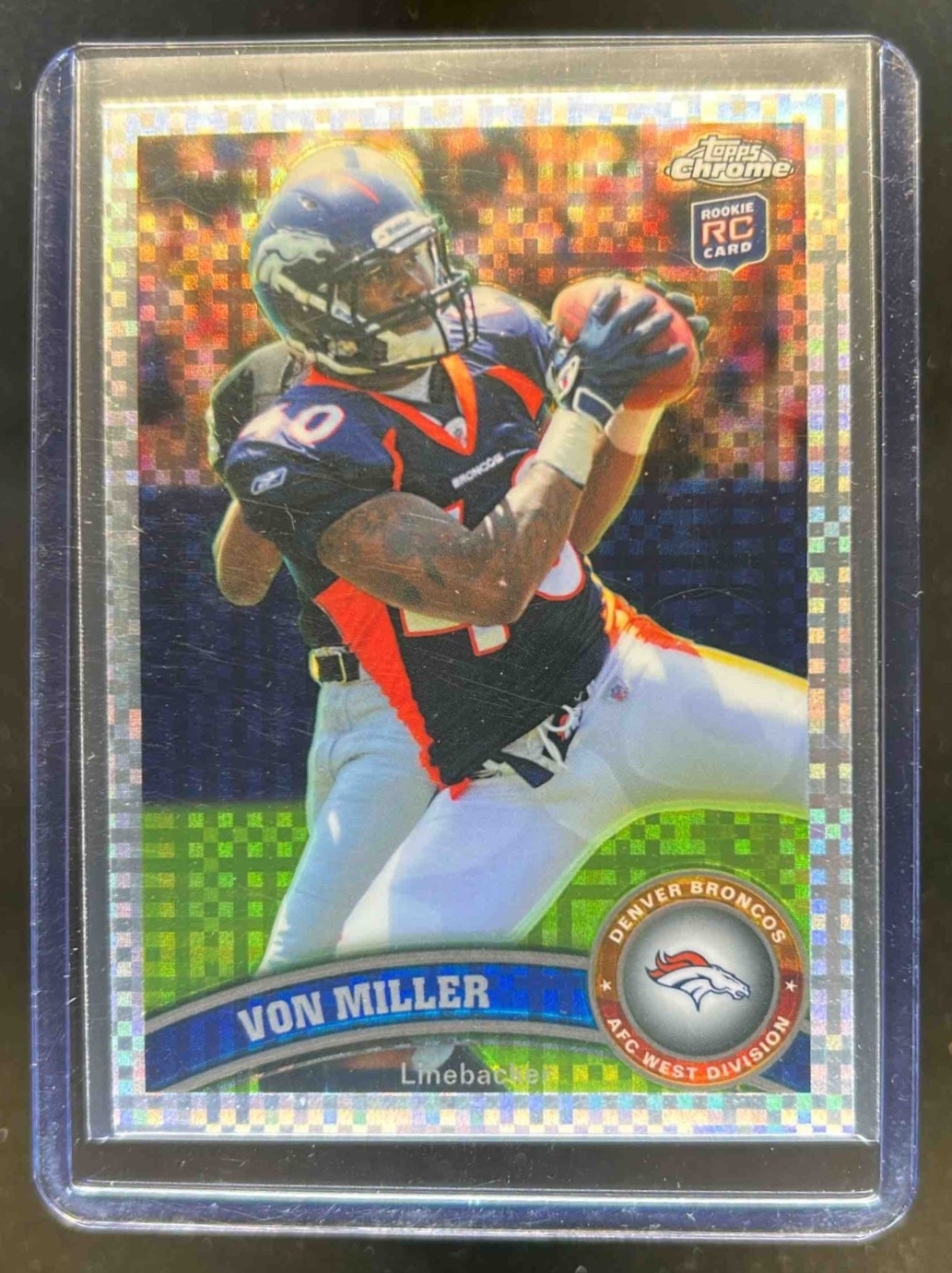 2011 Topps Chrome Von Miller RC Xfractors Rookie #212 Broncos