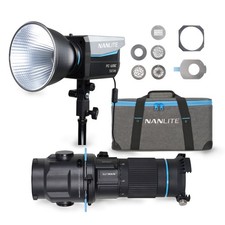 Nanlite FC120C RGB LED Spotlight and Projection Attachment for FM Mount Bundle