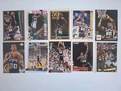 Set of 10 David Robinson Trading Cards 1990-1998 *RAW*