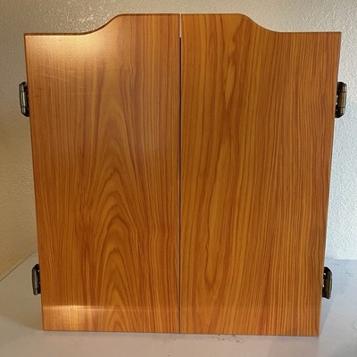 Accudart Bristle Dartboard w| Wood Cabinet & Cricket Scoreboards Darts