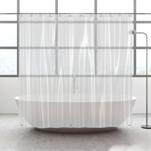 Tenda da doccia per arredo bagno con motivo elegante design - Foto 12 di 12