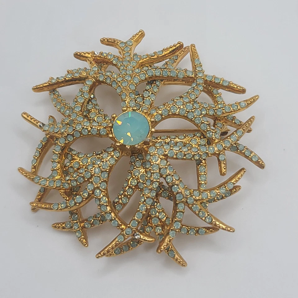 Broche de colección Joan Rivers bosque encantado opalescente firmado Foto 3 de 4