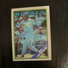 Topps 1988 Bo Jackson Kansas City Royals Baseball Card Base Set #750