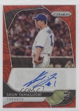2020 Panini Prizm Rookie Red Wave 20/49 Shun Yamaguchi #RA-SY Auto 0a4s