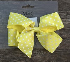 Polka Dot MSC Little Girls Hair Bow BSLF