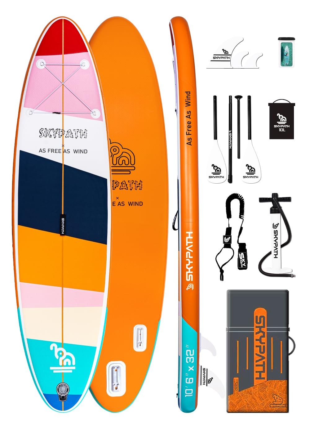Inflatable Stand Up Paddle Board, 10 ft 6 in Length, 32in Width, Ultra-Light ...