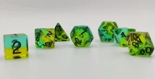 SDZ000507 Sirius Dice 7 Piece Dice Set Mojito