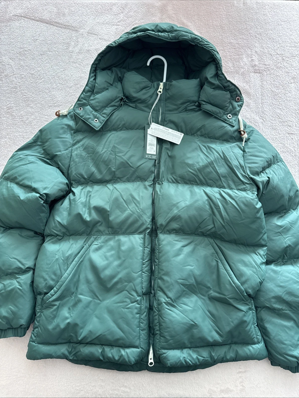 NWT Men's L Alpine Design Puffer Jacket Forrest Shadow 1962 Retro Removable Hood