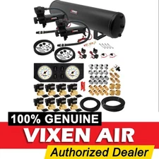 AIR SUSPENSION KIT/SYSTEM FOR TRUCK/CAR BAG/RIDE/LIFT DUAL COMPRESSOR, 5G TANK