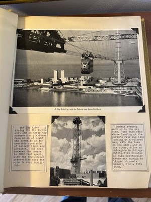 1933-1934 Chicago Worlds Fair - 20 Page Scrapbook - Very Unique Album