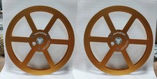 New One Pair Pioneer golden 1/4 7'' Tape Reel Light Metal Aluminum Take Up Reel