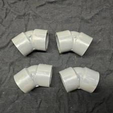LOT OF 4 - LASCO 1-1/2" CPVC 45 Elbow Fitting Sch 80 Socket NOS